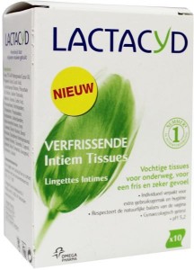 Intiem tissues van Lactacyd